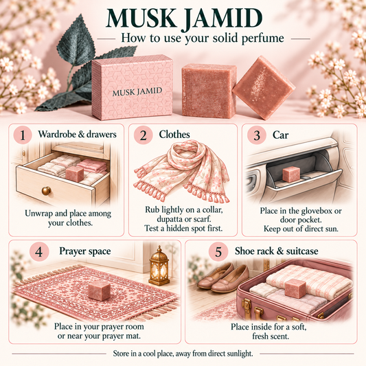 Musk Jamid – Solid Musk Cube, 28 g (Alcohol-Free)