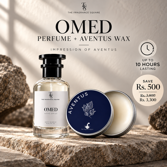Omed Perfume + Aventus Wax | Impression of Aventus | Extrait de Parfum 30ml + 30g Wax