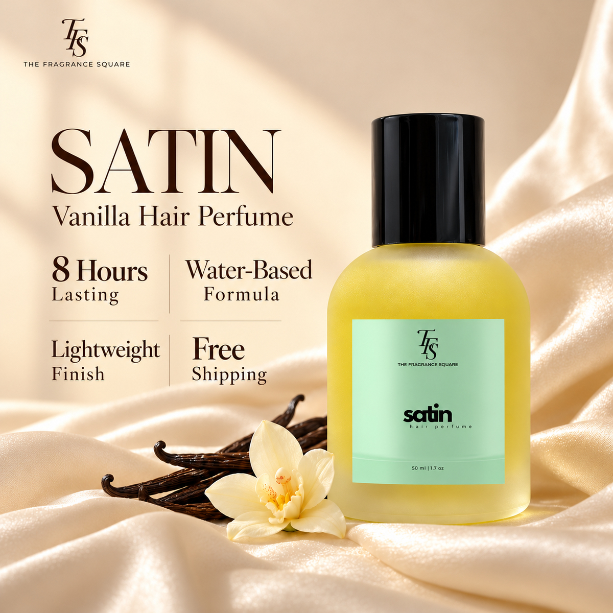 Satin vanilla hair perfume 50ml